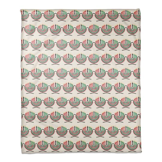 Kinara & Pattern Kwanzaa Fleece Throw By Designs Direct | 50" x 60" | Michaels®